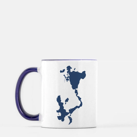 Okoboji Mug 11 oz. - Dark Blue & White