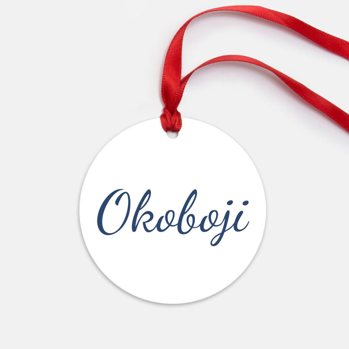 Okoboji Ornament - One-Sided (Round)