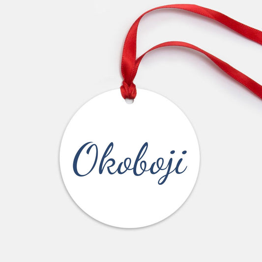 Okoboji Ornament - One-Sided (Round)